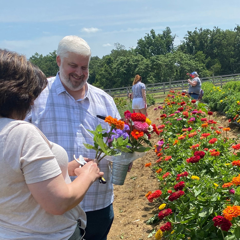 Guests Flower Picking